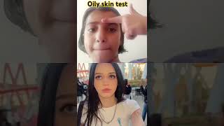 Oily skin test you try this [upl. by Linnell]