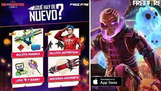 Agenda semanal de Free Fire Groza Evolutiva Ruleta Magica Ruleta Espiritual usa y gana Recarga [upl. by Ytok312]