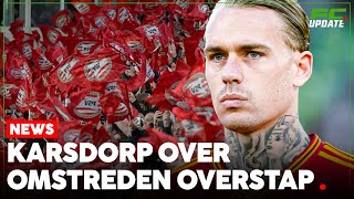 Karsdorp over omstreden overstap ‘Als ik terug naar Feyenoord was gegaan…’  FCUpdate News [upl. by Anawad]