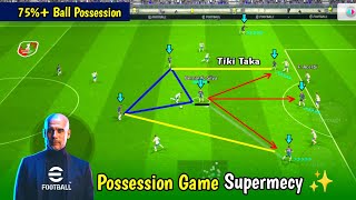 Revealing the Secret of Possession Game Supermecy 🫣🔥 Best PG Custom Formation in eFootball 24 Mobile [upl. by Nnairet]