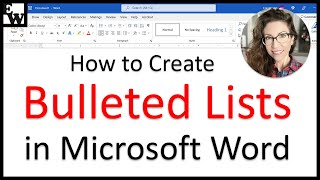 How to Create Bulleted Lists in Microsoft Word [upl. by Nyrek]