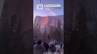 Firefall OnceaYear Phenomenon Filmed at Yosemite National Park [upl. by Ettennan]