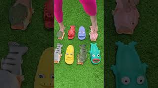 Choose a pair of slippers 🐟🐠 satisfying video slippers shortstrending [upl. by Hurst]