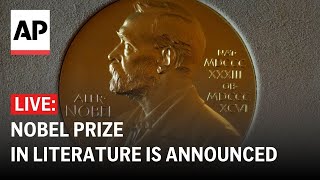 LIVE Winner of 2024 Nobel Prize in literature is announced [upl. by Nairod]