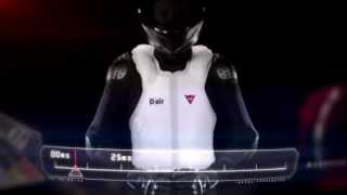 Dainese Motorbike airbag DAIR® STREET slow motion bags inflation [upl. by Mesics]