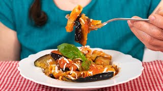 PASTA ALLA NORMA la vera ricetta originale della pasta con le melanzane alla siciliana [upl. by Fe]