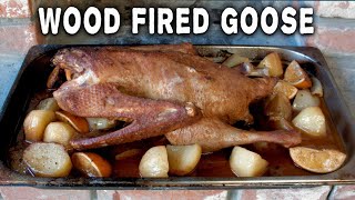 Whole Roasted Goose from the Wood Fired Oven  Wood Fired Pizza Oven recipes [upl. by Cassilda]