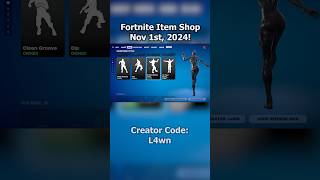 Fortnite Item Shop Nov 1st 2024 fortnite gaming new fortniteshop fortnitedaily shorts [upl. by Ayikal]