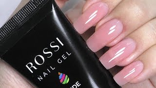 Polygel Nails Using Dual forms on MYSELF Tutorial  Rossi Kit Review [upl. by Naxela]