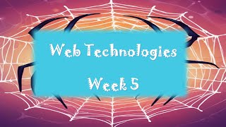 IT361  Web Technologies  Week 5 quotsamplequot [upl. by Direj]