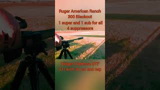 4 suppressors on 300 Blackout rangetime pewpewlife shootbetter targetshooting huntingseason [upl. by Hubie735]