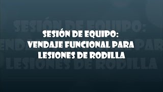 Vendaje funcional para lesiones de rodilla [upl. by Holms]