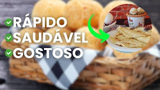 RECEITA DE PÃO DE QUEIJO SAUDÁVEL de FRIGIDEIRA  Pronto em 5 minutos [upl. by Ardra]