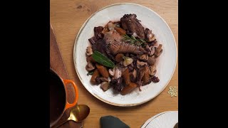 Coq au vin  Recipe  EN [upl. by Alodee]