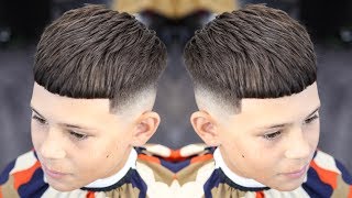 BARBER TUTORIAL CROP TOP FADE [upl. by Ressan]