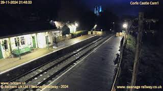 Corfe Castle Station1  Swanage Railway  Railcam UK [upl. by Earej]