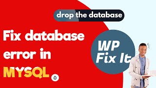 Fix database error in MYSQL  error dropping database [upl. by Haeel]