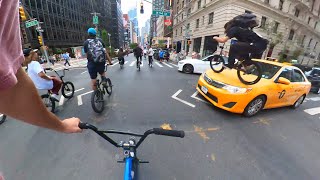 BMX Riders Take Over NYC Don of the Streets 3 [upl. by Anwat]