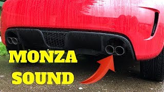 Abarth 500 Monza Exhaust System Sound [upl. by Eillime]