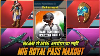 C3S8 Royal Pass M16 Maxout  4500 UC Royal Pass RP M16 Max Level 50  Rp M16 Maxing Out PUBGBGMI [upl. by Tegan]