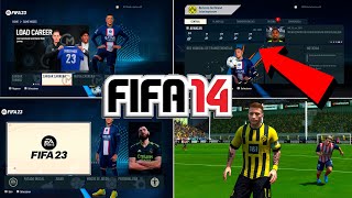 ASI ES EL MODO CARRERA EN FIFA 14 CONVERTIDO A FIFA 23 PC BAJOS RECURSOS😍 [upl. by Anisamoht]