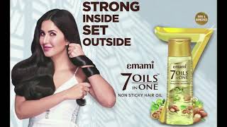 Emami 7 Oils In One Non Sticky Hair Oil Katrina Kaif  Promo  Hindi [upl. by Fu]