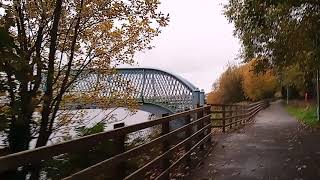 The county Donegal railway line And half an old foot bridge over the Folye river [upl. by Nosreffej]