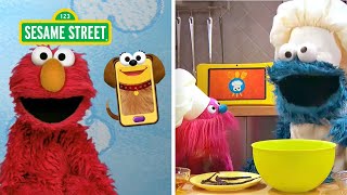 Sesame Street Elmo amp Cookie Monster Learn About Dogs Dog Walkers amp Doggie Treats [upl. by Anahsek961]