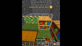 Minecraft hidden doorchest minecraft [upl. by Rennug]