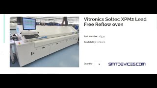 Vitronics Soltec Xpm2 Reflow Oven [upl. by Mcclenaghan46]