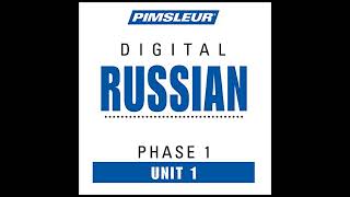 Russian Phase 1 Unit 01 Audiobook by Pimsleur [upl. by Yelnats]