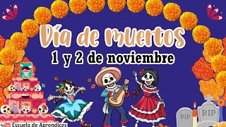 Día de muertos para niños 💀🧡😄 Elementos del altar [upl. by Nerak30]