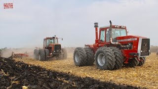 710 HP Massey Tractor Team Pulls a 20 Bottom Plow [upl. by Oruam]