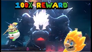 Bowsers Fury 100 Completion Final Boss Fight and Reward [upl. by Fanchon]