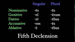 The Fifth Declension [upl. by Nodaj]