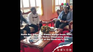 Homa Bay Governor Gladys Wanga hosts the KDIC team led by CEO Hellen Chepkwony [upl. by Ayikat]