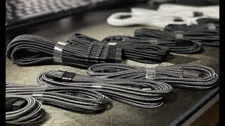 CableMod Pro ModMesh Sleeved Cables  Carbon vs Black vs White [upl. by Buyse]