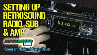 FINAL Retrosound Speakers Quadraphonic 4 and Subwoofer Tuning Fairlane Episode 258 Autorestomod [upl. by Herzog]