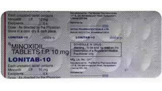 LONITAB 10 Tablets MINOXIDIL TABLETS IP 10 mg [upl. by Akkeber]