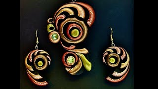 POLYMER CLAY JEWELRY TUTORIAL SPHERES amp SMEARS… [upl. by Lisabeth]