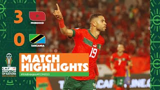 HIGHLIGHTS  Morocco vs Tanzania MD1  ملخص مباراة المغرب وتنزانيا TotalEnergiesAFCON2023 [upl. by Medeah]