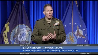 WEST 2018 7 February Morning Keynote LtGen Robert S Walsh USMC [upl. by Limay]