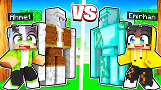 Minecraft Fakir Golem vs Zengin Golem Hangisi Hayatta Kalacak 🤩 [upl. by Nomar490]