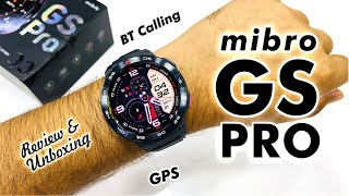 Mibro GS Pro Smart Watch Review  Xiaomi BT Calling Watch  GPS Function  Amoled Display  Unboxing [upl. by Nikolia]