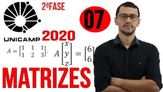 UNICAMP 2020  Questão 7  Segunda Fase Matemática  Matrizes [upl. by Henley]