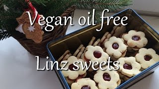 Vegan oil free gluten free Linz sweets  RECIPE  HCLF Vegan [upl. by Dragde]