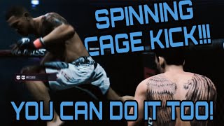 How To Do Pettis’ Spinning Cage Kick In UFC5 Tutorial [upl. by Cypro]