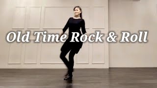 Old Time Rock amp Roll Line DanceYoonylinedance [upl. by Onoitna]