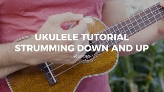 Ukulele Tutorial  Strumming Down And Up [upl. by Chryste]