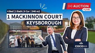 Live Auction  1 Mackinnon Court Keysborough [upl. by Atnoled]